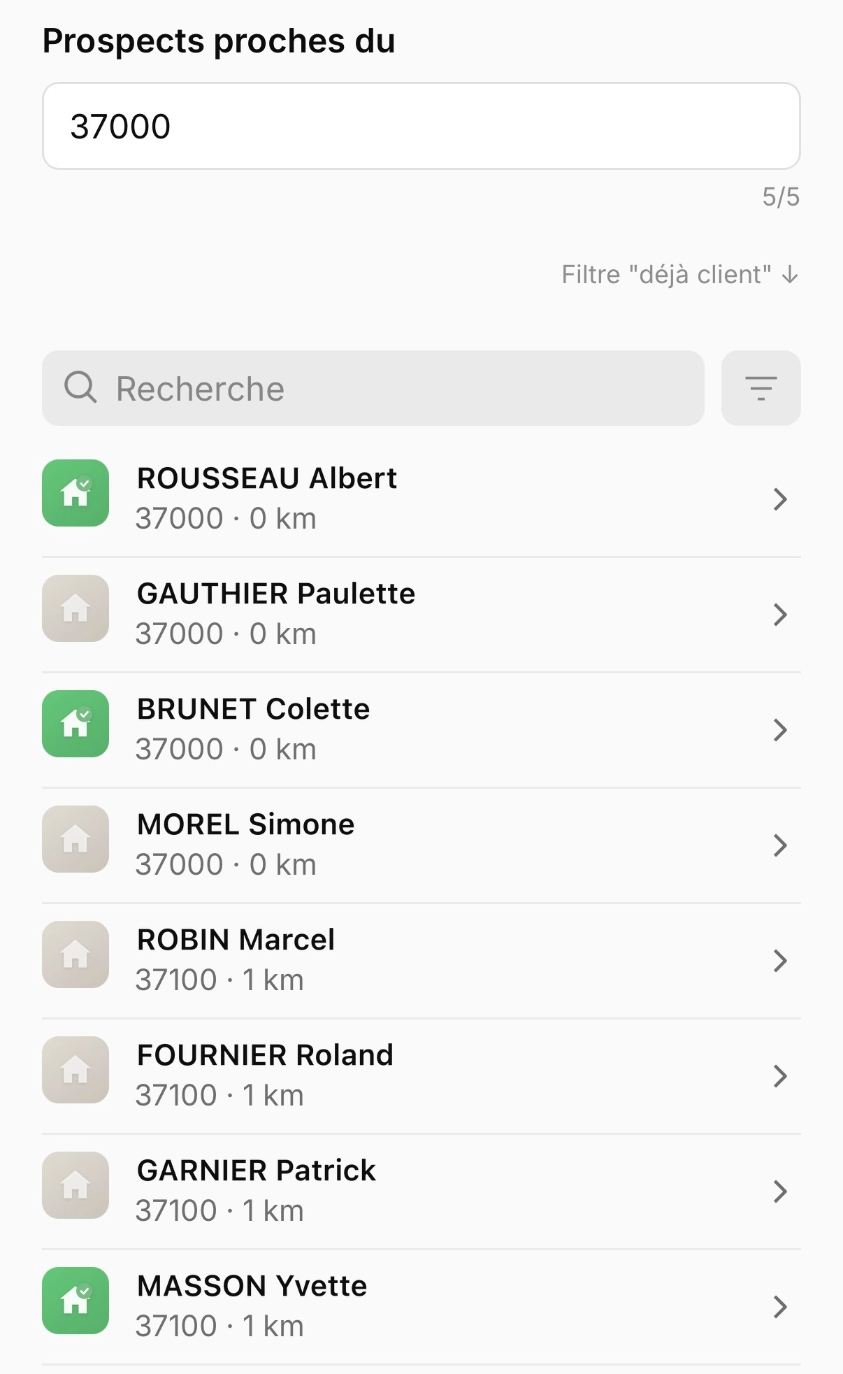 Porteo — prospects à proximité triés par distance